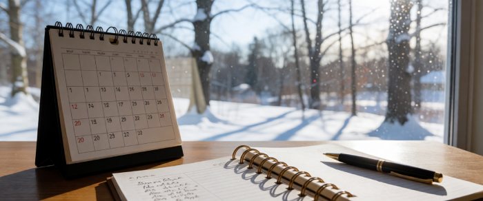 rutina zilnica lumina calendar