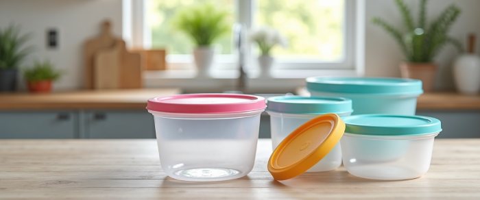 recipiente din plastic curate si spalate
